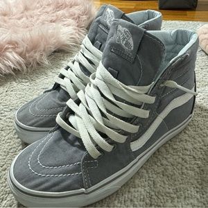 Grey high top vans